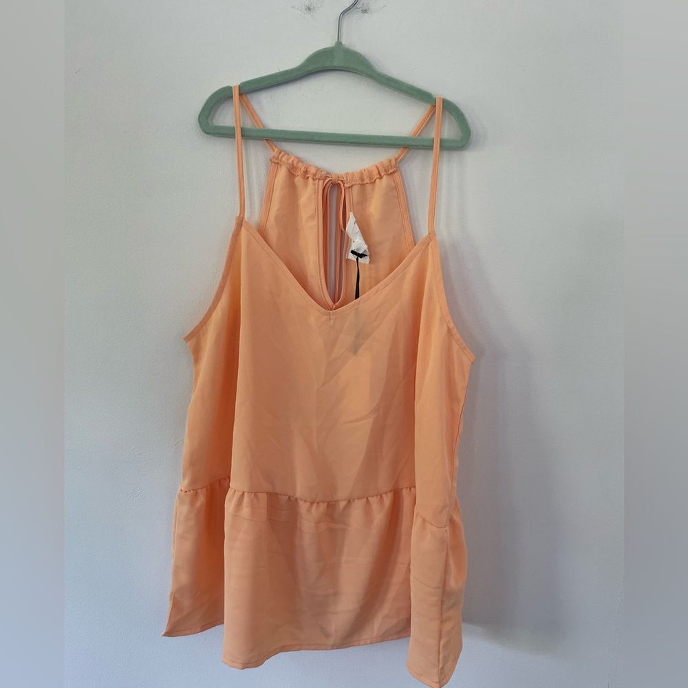 NEW Olive And Oak Peach Tank Top size small beach coral